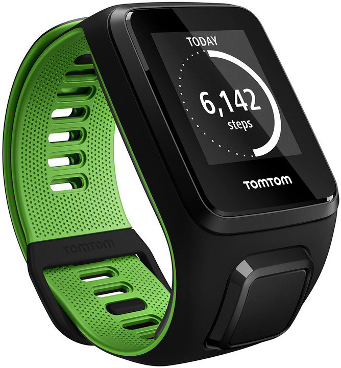 Matës aktiviteti TOMTOM Runner Cardio 3, i gjelbër dhe i zi