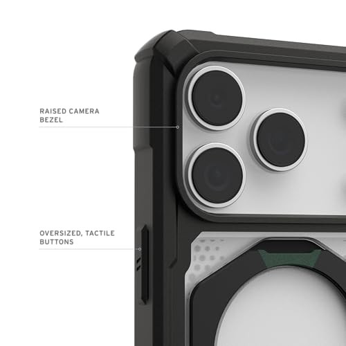 Maskë URBAN ARMOR GEAR Plasma XTE për iPhone 17 Pro, me kickstand, MagSafe, transparente