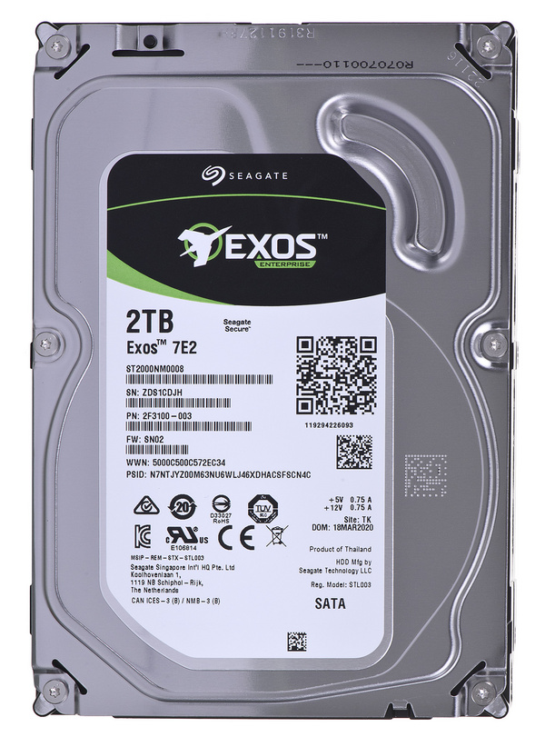 Hard Disk Seagate Exos E Class, 2TB, 7200 RPM, 3.5"
