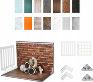 Tavolinë fotografike Puluz Shadowless Studio, 2x 42x29cm, 14 sfond fotografik, e bardhë