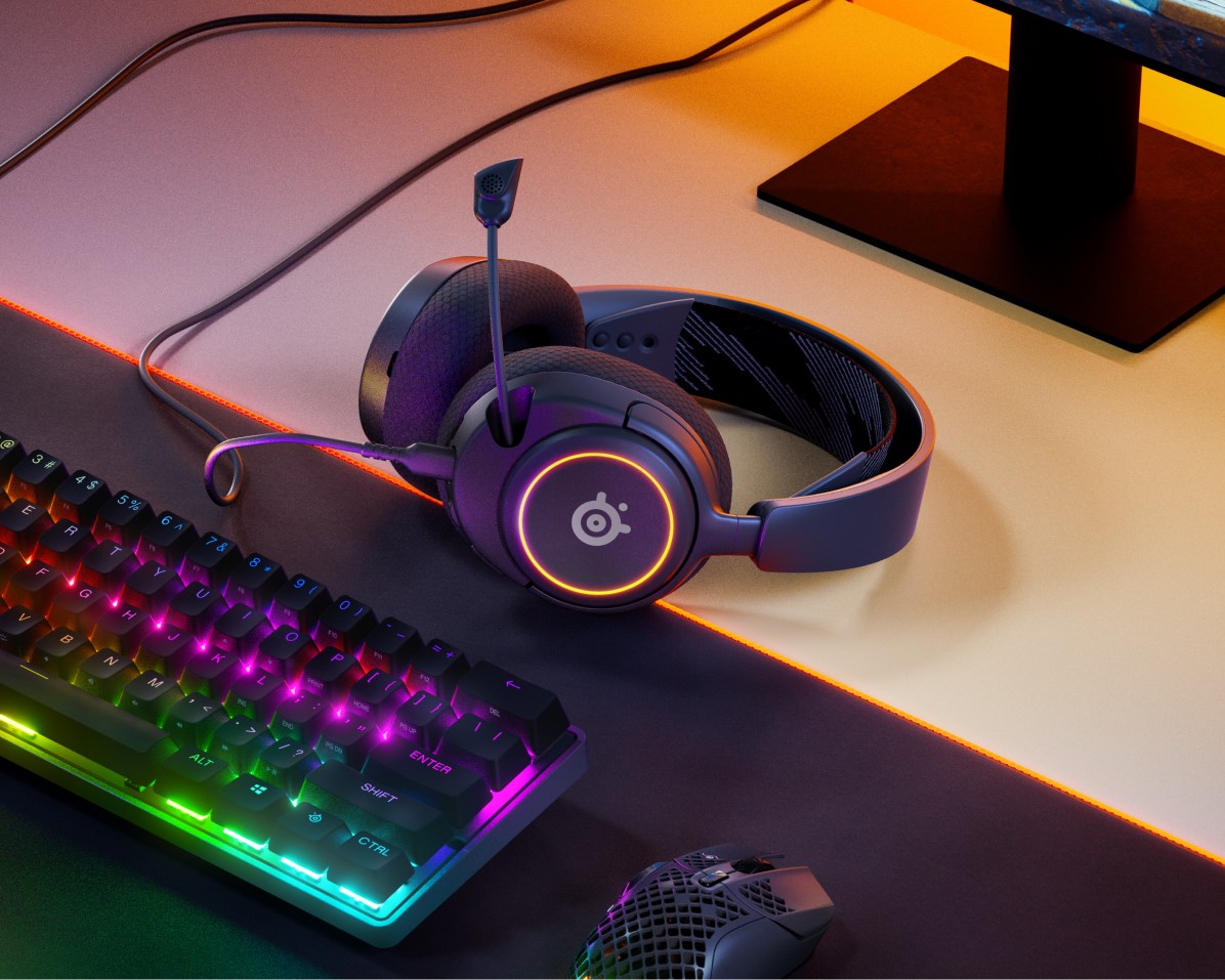 Kufje gaming SteelSeries Arctis Nova 3, 7.1 Surround, RGB, të zeza