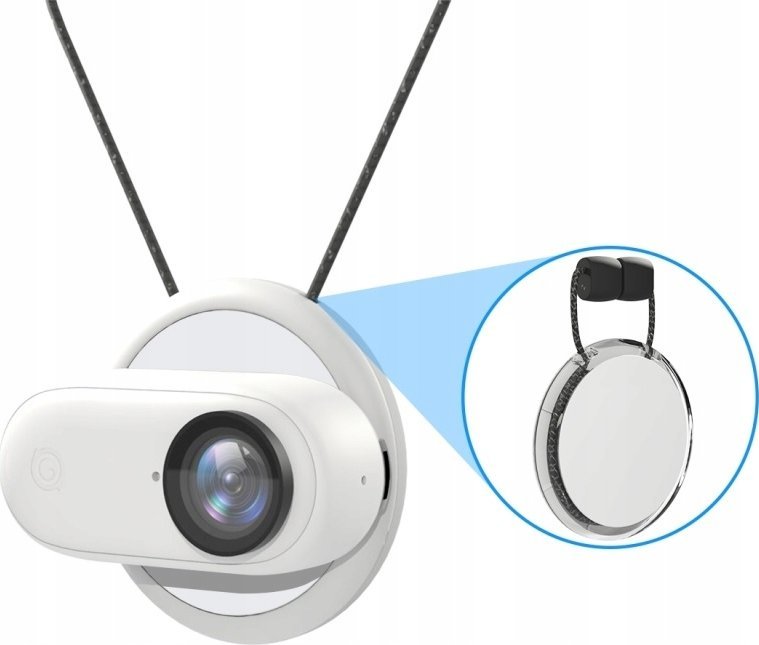 Магнетна синџир-ѓердан држач Puluz PU889W, за Инста360 Go 3, црна