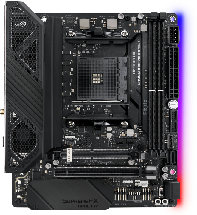 Pllakë amë ASUS ROG Crosshair VIII Impact - AMD X570