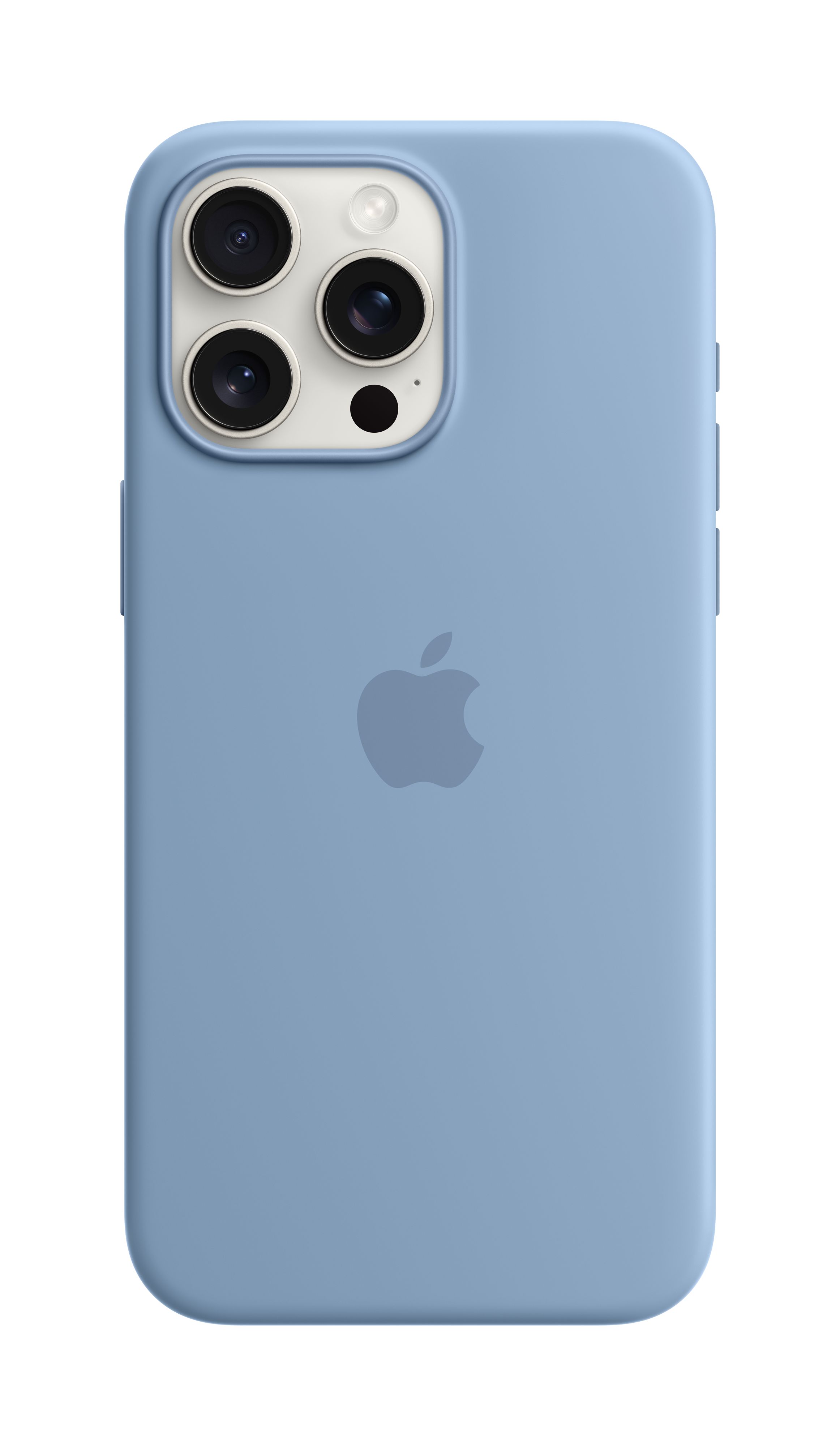 Apple iPhone 15 Pro Max Silicone Case me MagSafe, Winter Blue