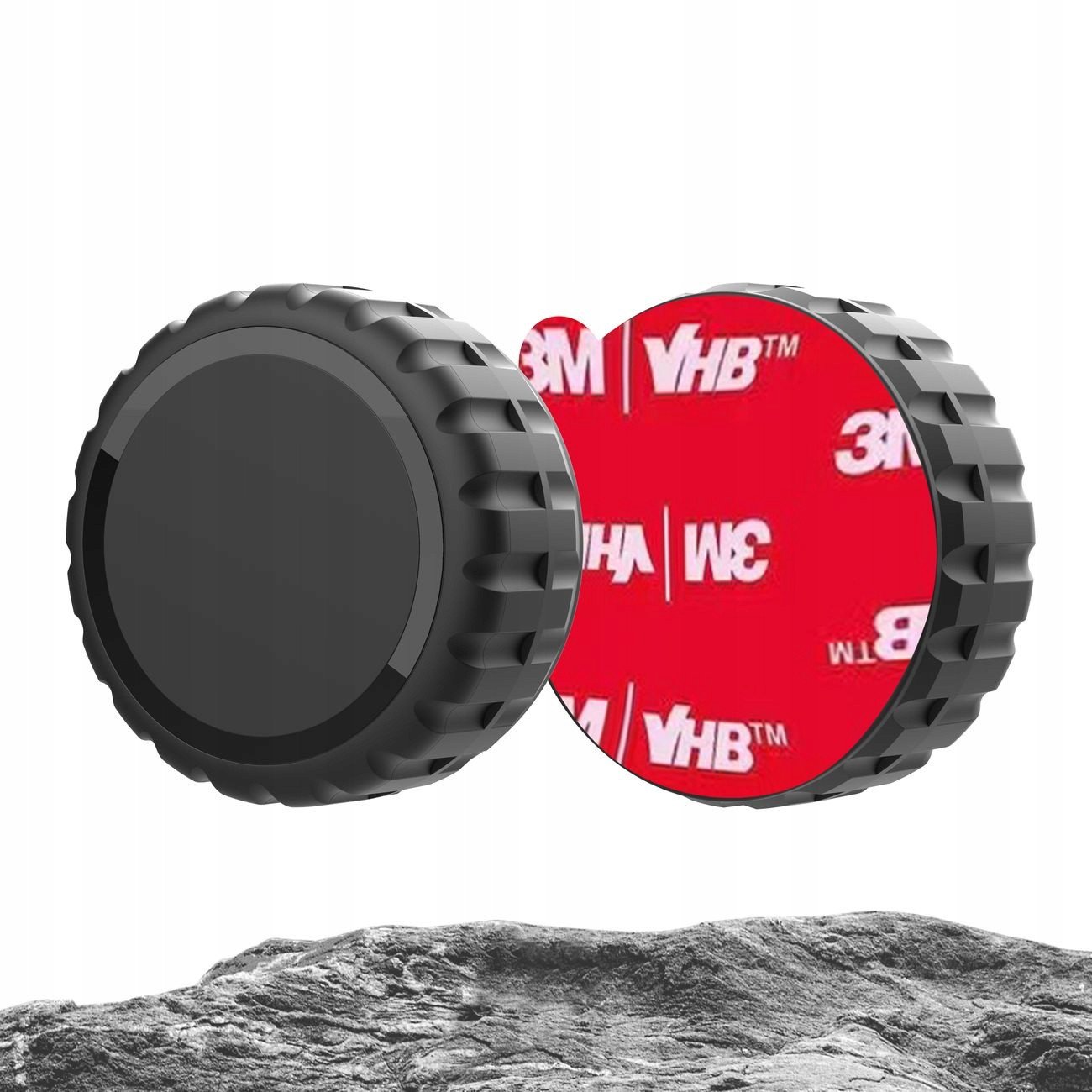 Mbështjellës Hurtel për Apple AirTag, i vidhosshëm, rezistent ndaj ujit IP68, vetëngjitës, i zi