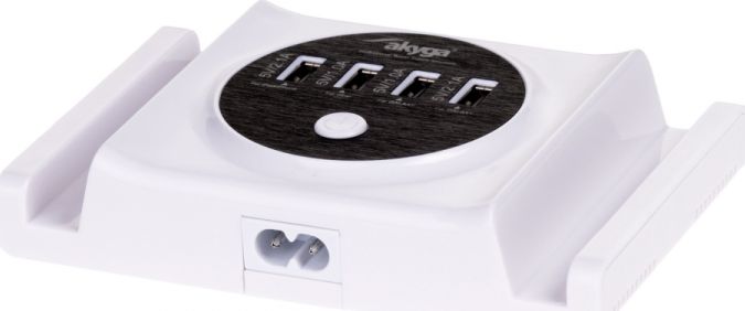 Karikues Akyga AK-TB-05 4x USB-A 2.1 A, i bardhë