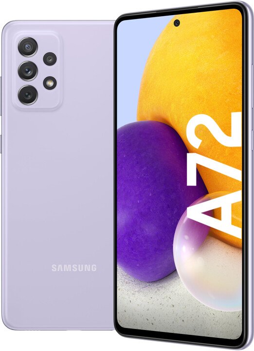 Celular Samsung Galaxy A72, 6.7" FHD+, 6GB RAM, 128GB, vjollcë