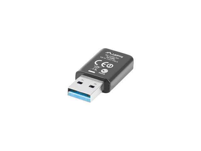 Kartë rrjeti Wi-Fi Lanberg, USB 3.0, AC1200, e zezë