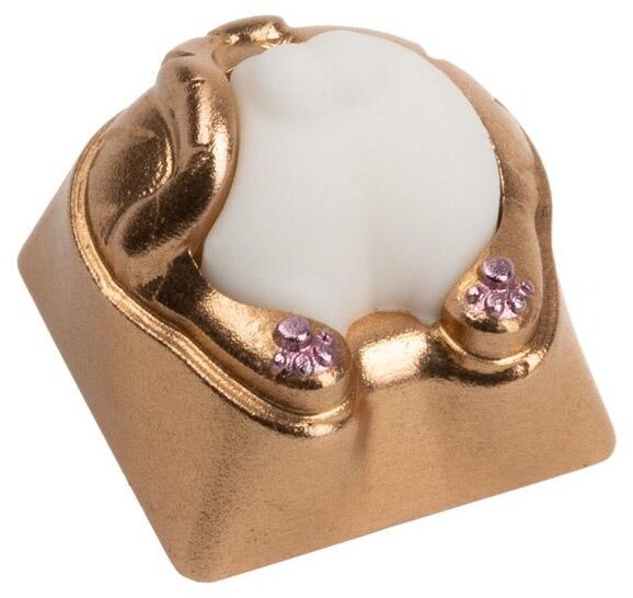 Aksesor tastiere ZOMOPLUS Kitty Butt, MX, i artë/bardhë