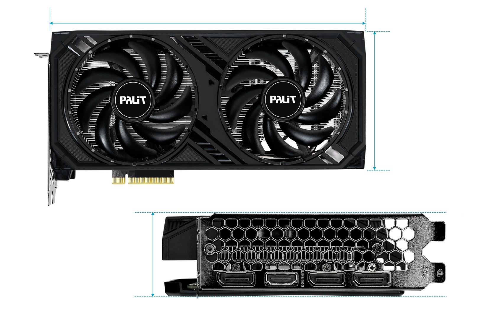 Kartë grafike PALiT NVIDIA GeForce RTX 4060, 8 GB GDDR6, NE64060019P1-1070D