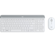 Set tastierë dhe maus Logitech Slim Wireless MK470, të bardha