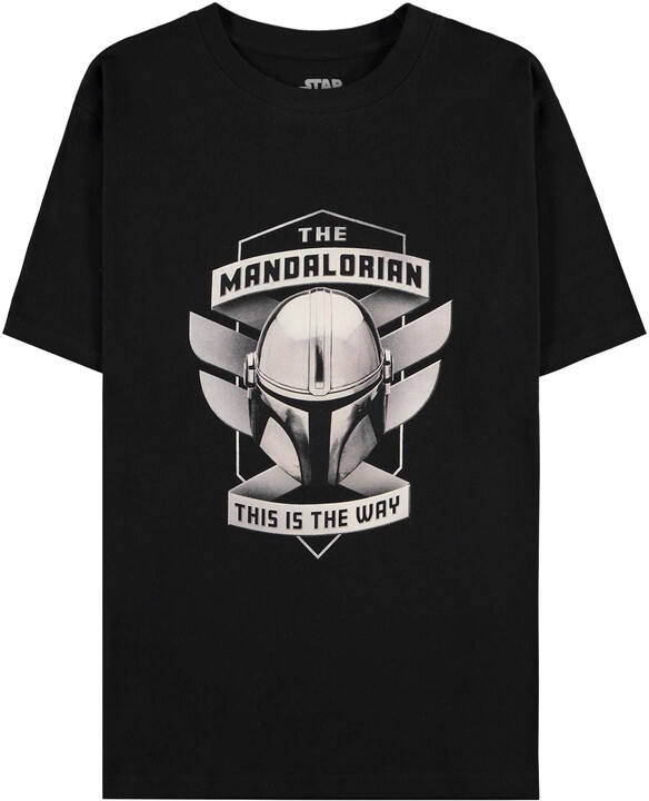 Bluzë Star Wars: The Mandalorian - This is the Way, S, e zezë