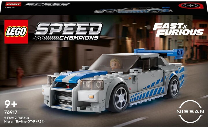 Set LEGO® Speed Champions 76917 2 Fast 2 Furious Nissan Skyline GT-R (R34)