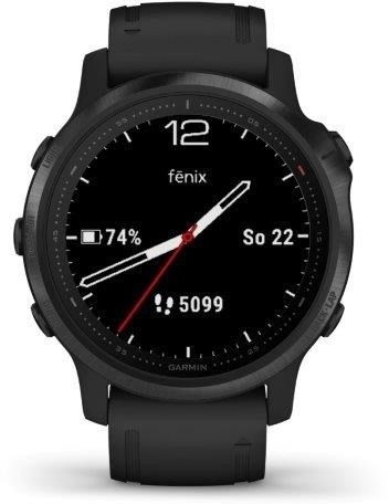 Garmin fenix6S стаклен часовник, црн (MAP / музика)