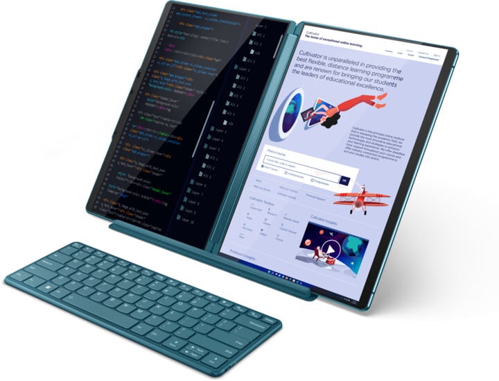 [OUTLET] Laptop Lenovo Yoga Book 9 13IRU8, 13.3", Intel Core i7, 16GB RAM, 1TB SSD, Intel Iris Xe Graphics, i kaltër	