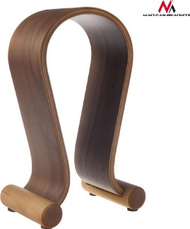 Mbajtëse për kufje Maclean, druri, kafe