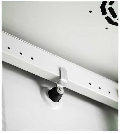 Kabinet rrjeti Hyper Pro 19" 26U, 600x600mm, derë me xham, gri