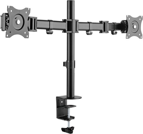 Kllapë tavoline Ultradesk UD-SKEL-DB, për 2 monitorë 17"-30", VESA 75x75 100x100, e zezë