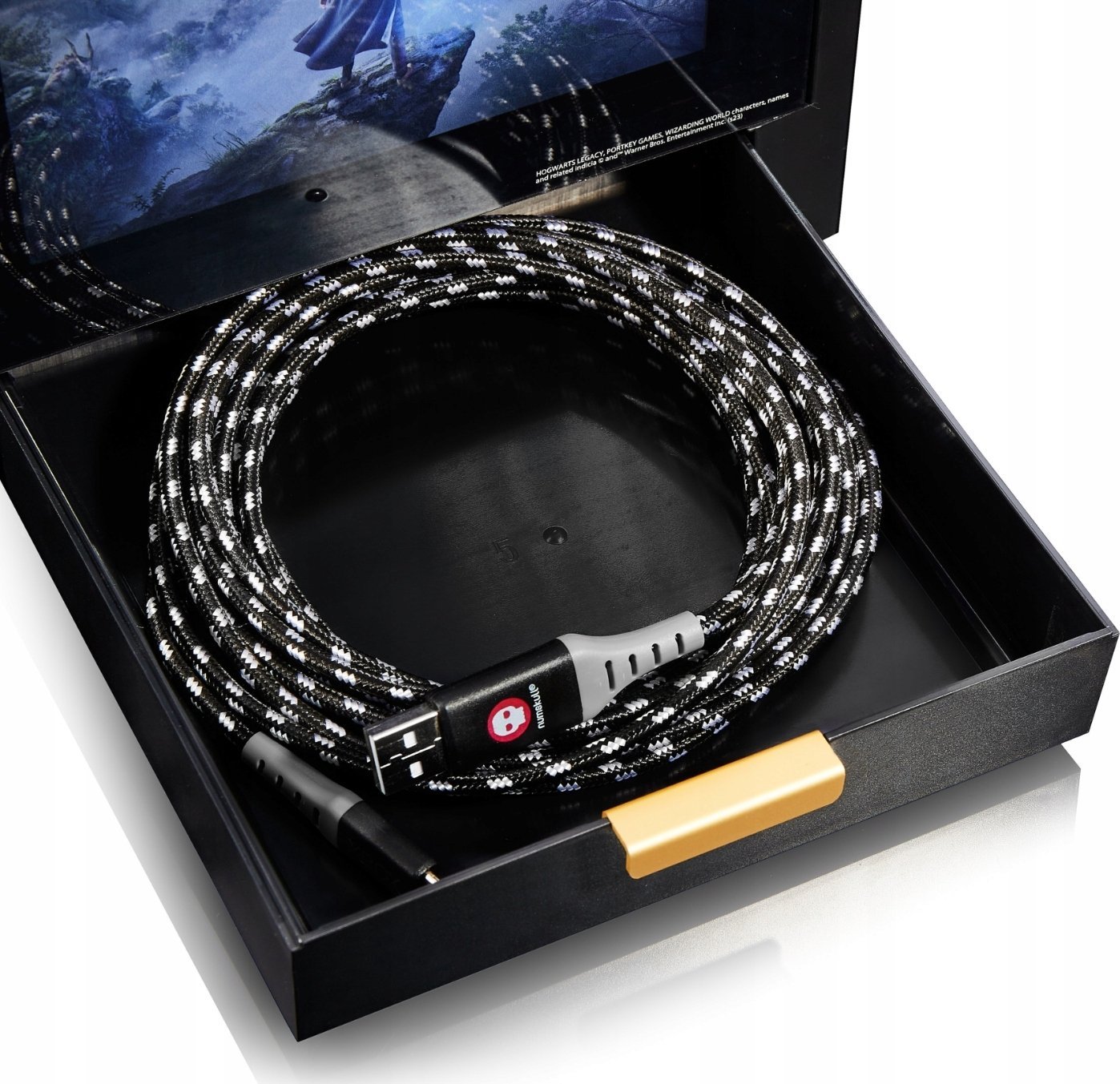 Dollap gaming Paladone Hogwarts Legacy LED, me ndriçim shumëngjyrësh, me mbajtëse aksesorësh, shumëngjyrësh