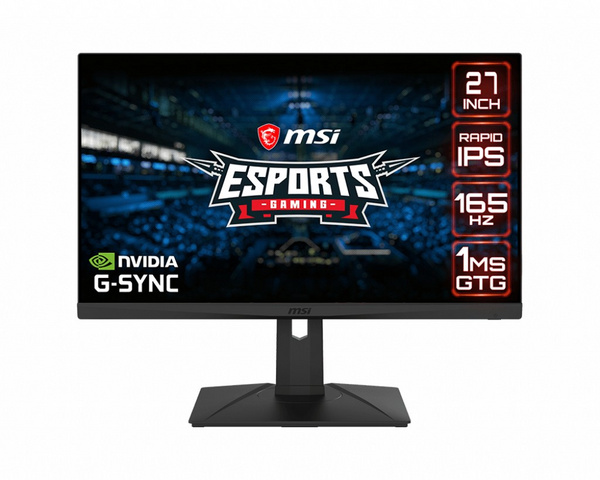 Monitor MSI Optix G273QPF, 27", WQHD, 165Hz, i zi