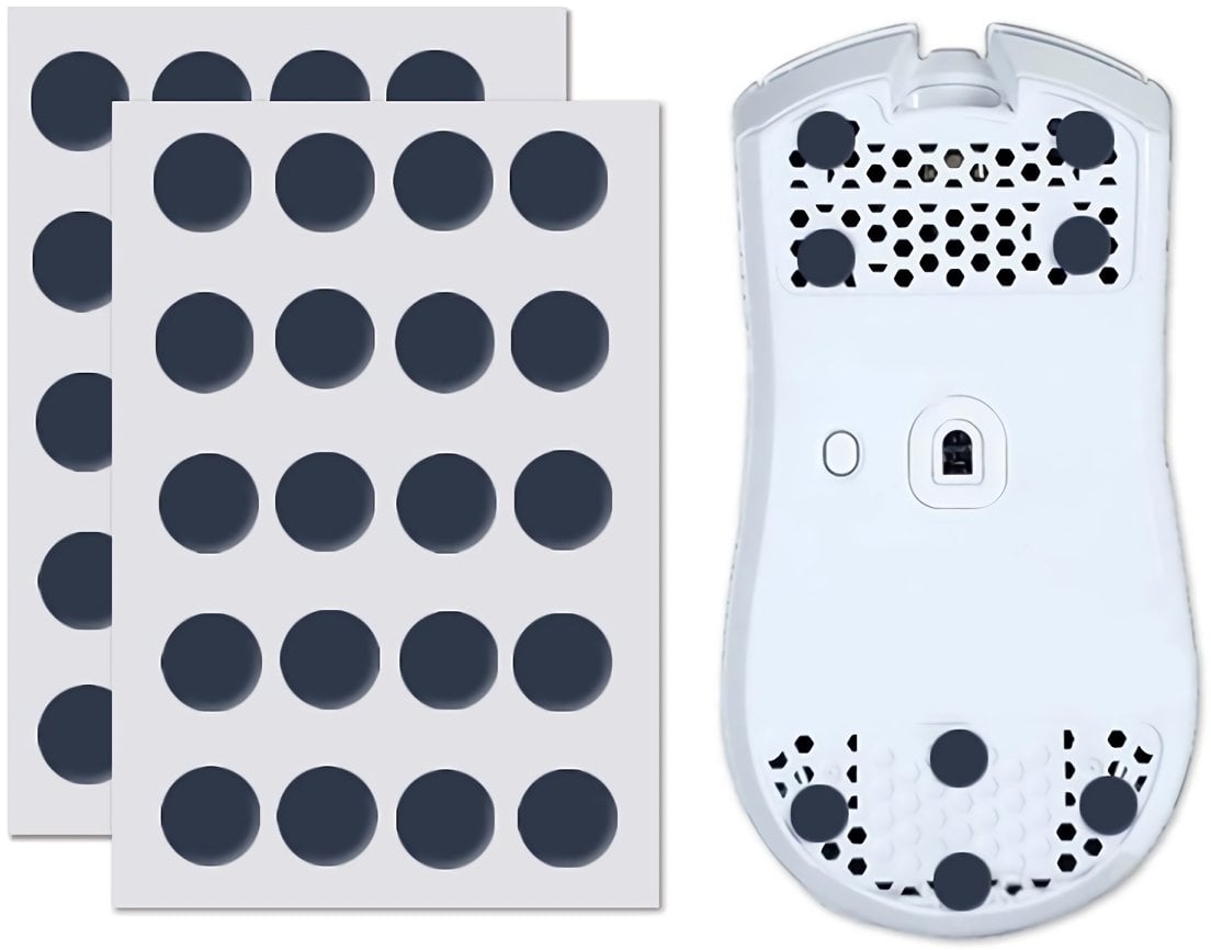 Подлошки за глушец X-Raypad Obsidian PRO Air U-PE Universal D6.5mm, UHMWPE 1.0mm, точки, црни