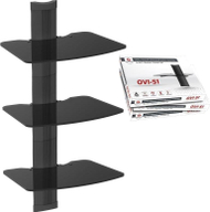 Ѕиден рафт за универзален ТВ, капацитет 30kg, црн