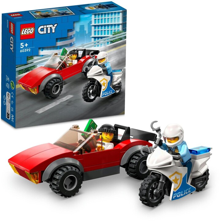 Set LEGO® City 60392 Car chase with dirt bike, 59 pjesë