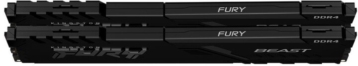 Module të memories Kingston Fury Beast Black 32GB (4x8GB) DDR4 3600 CL17