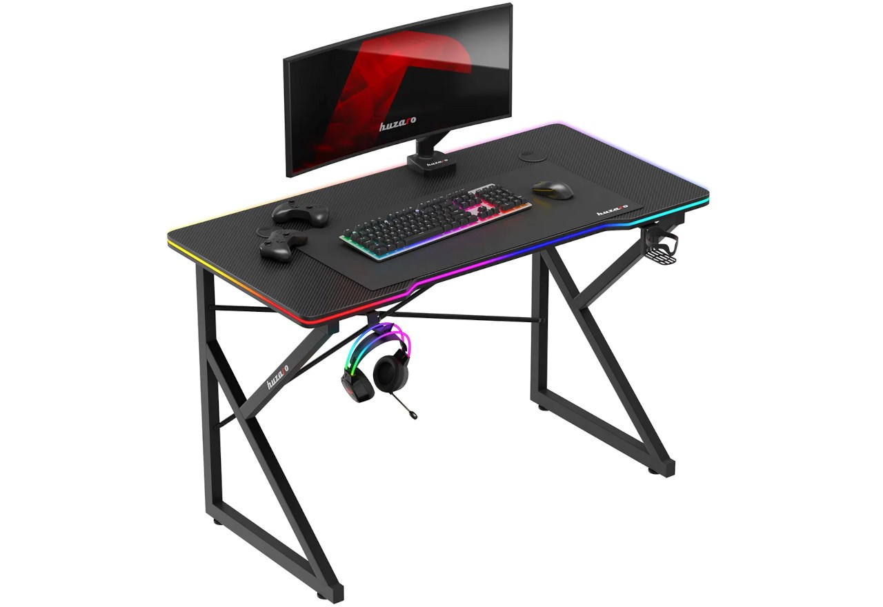 Tavolinë lojërash Huzaro Hero 1.7 RGB, e zezë