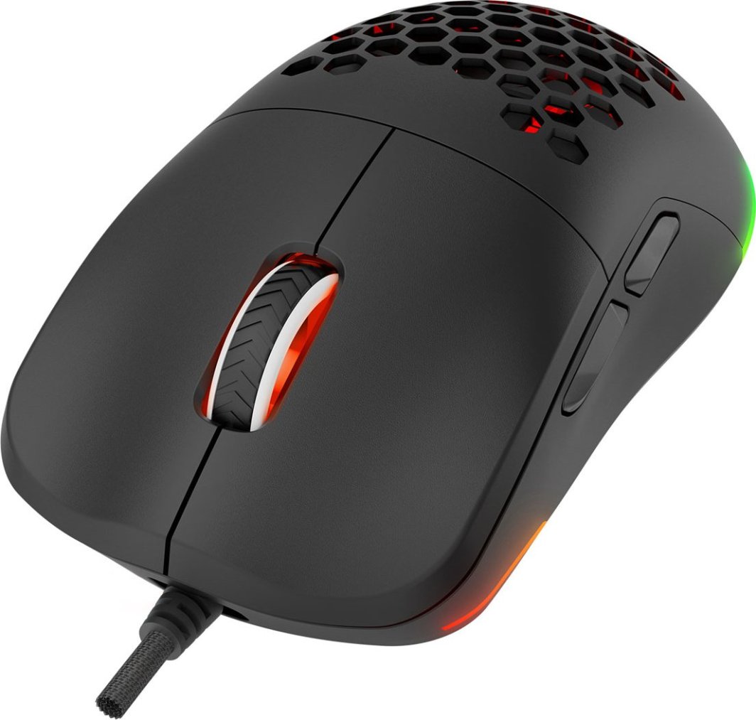 Сет 2 парчиња гејминг глушец Rampage Blink, USB, 12800 DPI, RGB, црн