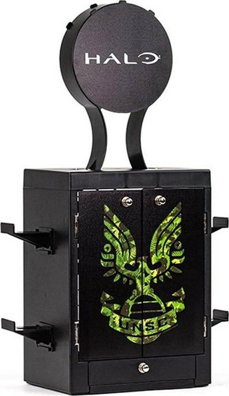 Organizues lojërash Numskull Gaming Locker, mbajtëse kontrollori dhe kufjesh, për Xbox PS5 Nintendo Switch, i zi