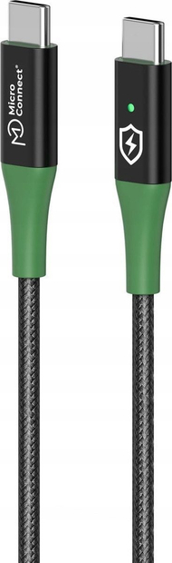 Кабел USB Microconnect MC-SMART USB-C-C-02, USB 2.0, 2m, USB-C, црн