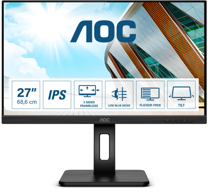Monitor AOC Q27P2Q - LED, 27", QHD, i zi