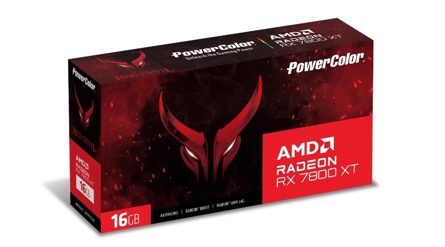 Kartë grafike PowerColor AMD Radeon RX 7800 XT, OC, 16 GB GDDR6