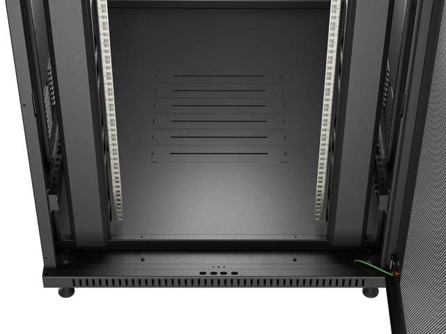 Kabinet rrjeti Lanberg RACK Free Standing 19" 22U, 800x1200, derë e perforuar, i zi