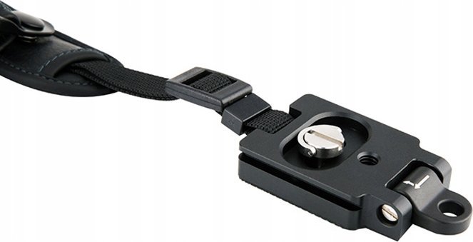 Rrip dore për kamerë JJC HS-PRO1M, me shpuarje ajrimi, mekanizëm lirimi i shpejtë, i zi