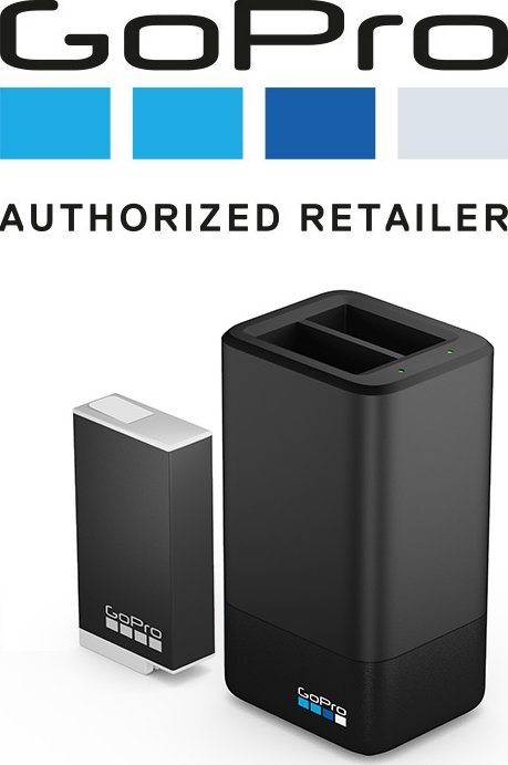 Karikues dyfishtë me bateri GoPro Max Enduro, 1600mAh, USB, i zi