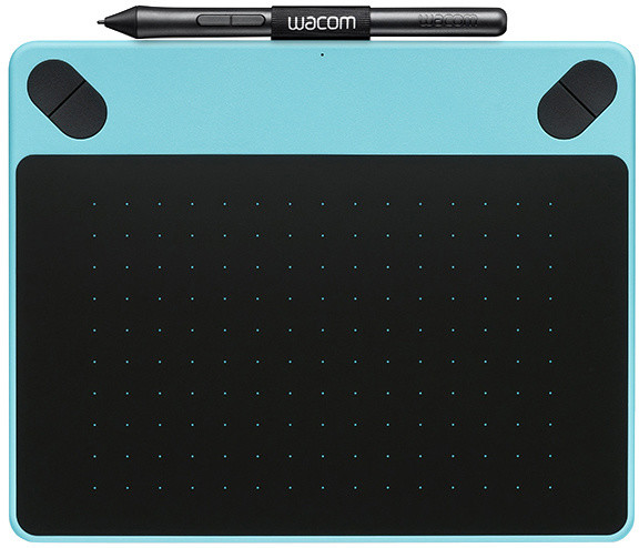 Tablet dhe laps për vizatim nga Wacom, i kaltër