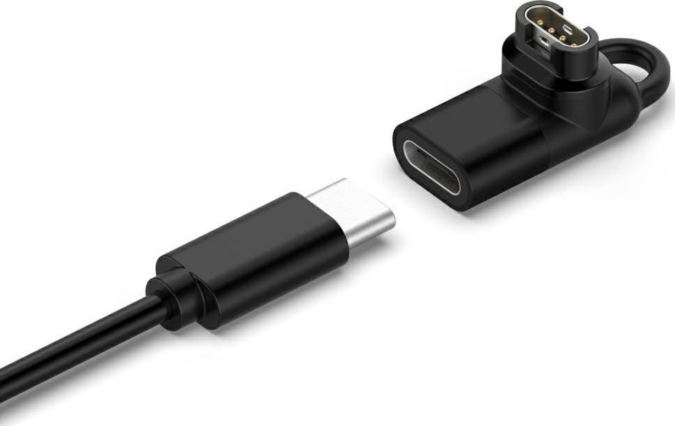 Адаптер за полнење Beline USB C за часовник Garmin, 5V 1A, црн