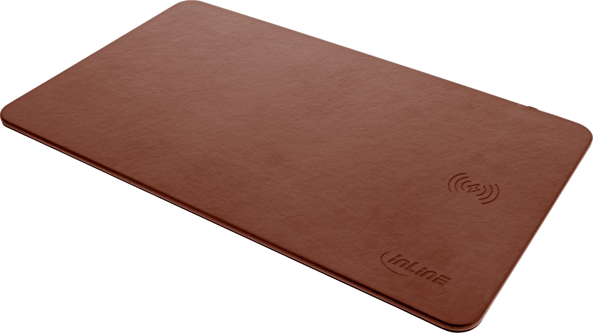 Mouse pad InLine, karikim wireless 10W, 370x225mm, kafe