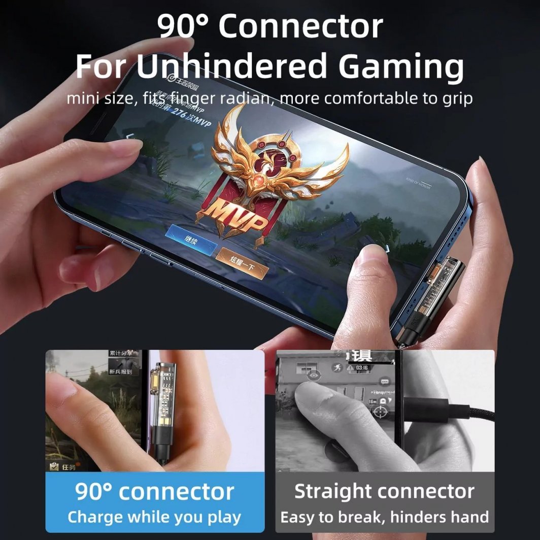 Kabllo USB Joyroom S-UL012A6, USB-A në Lightning, 1.2m, blu