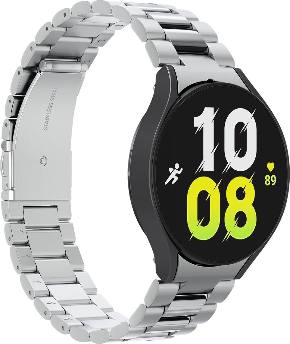 Rrip ore Spigen Modern Fit 316L për Samsung Galaxy Watch6 44mm, çelik inox, argjend