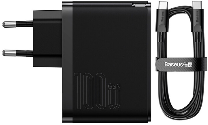 Karikues Baseus GaN5 Pro, USB-C, USB-A, 100W, i zi