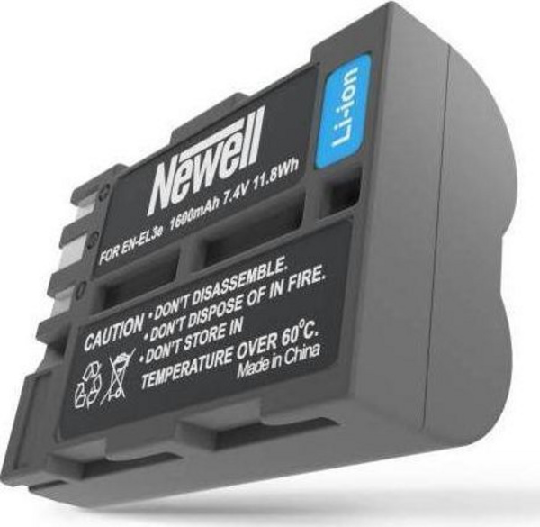 Bateri Newell EN-EL3 për Nikon D50, D70, D80, D90, D100, D200, D300, D300s, D700, e hirtë