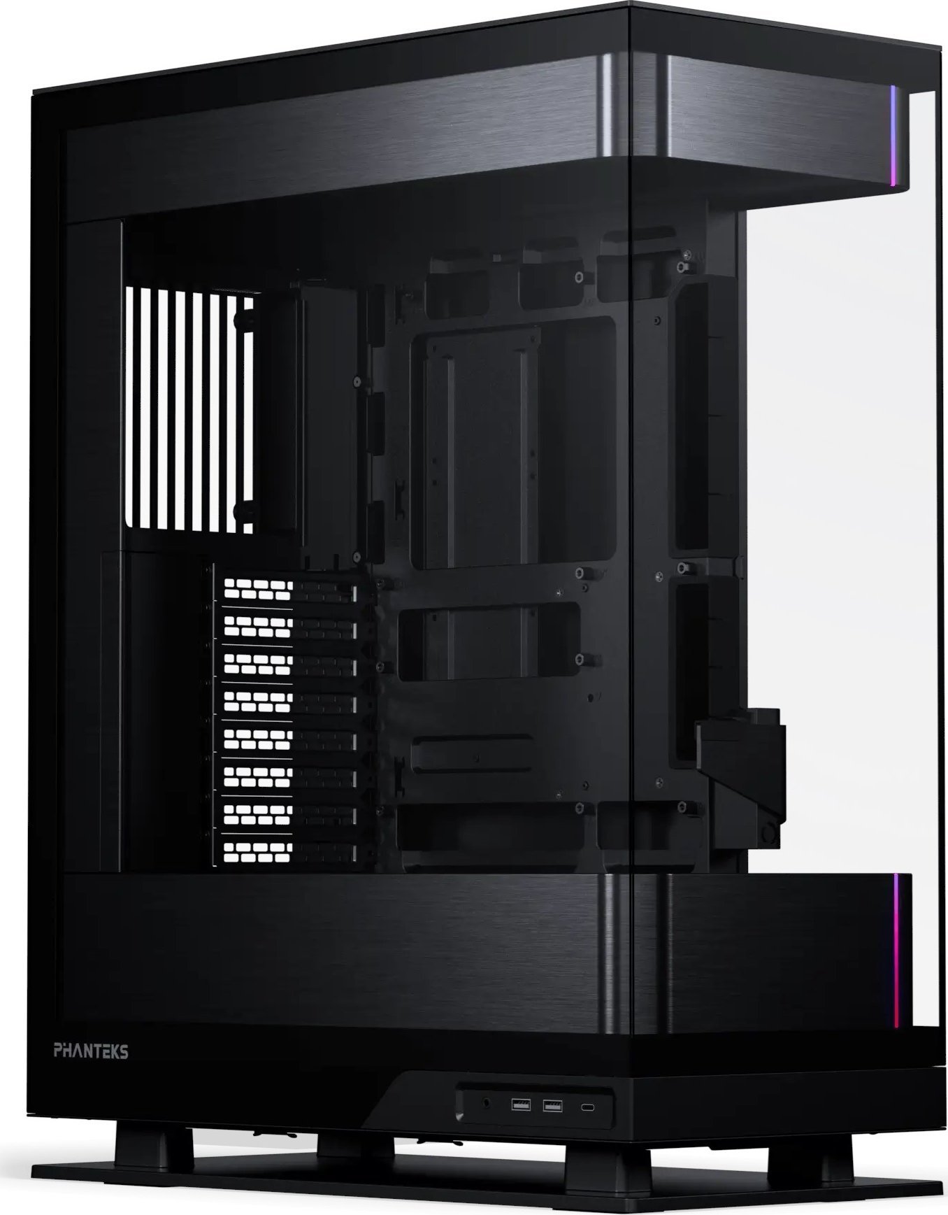 Kути компјутери Phanteks Evolv X2, mid tower, E ATX, калено стакло, црна