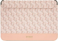Mbrojtëse laptopi Guess GUCS14HGCFSEP, 14", koleksioni GCube Stripes, rozë
