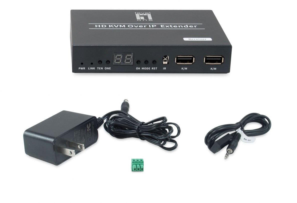 Transmetues HDMI LevelOne HVE-6701R, video wall over IP, PoE, i zi