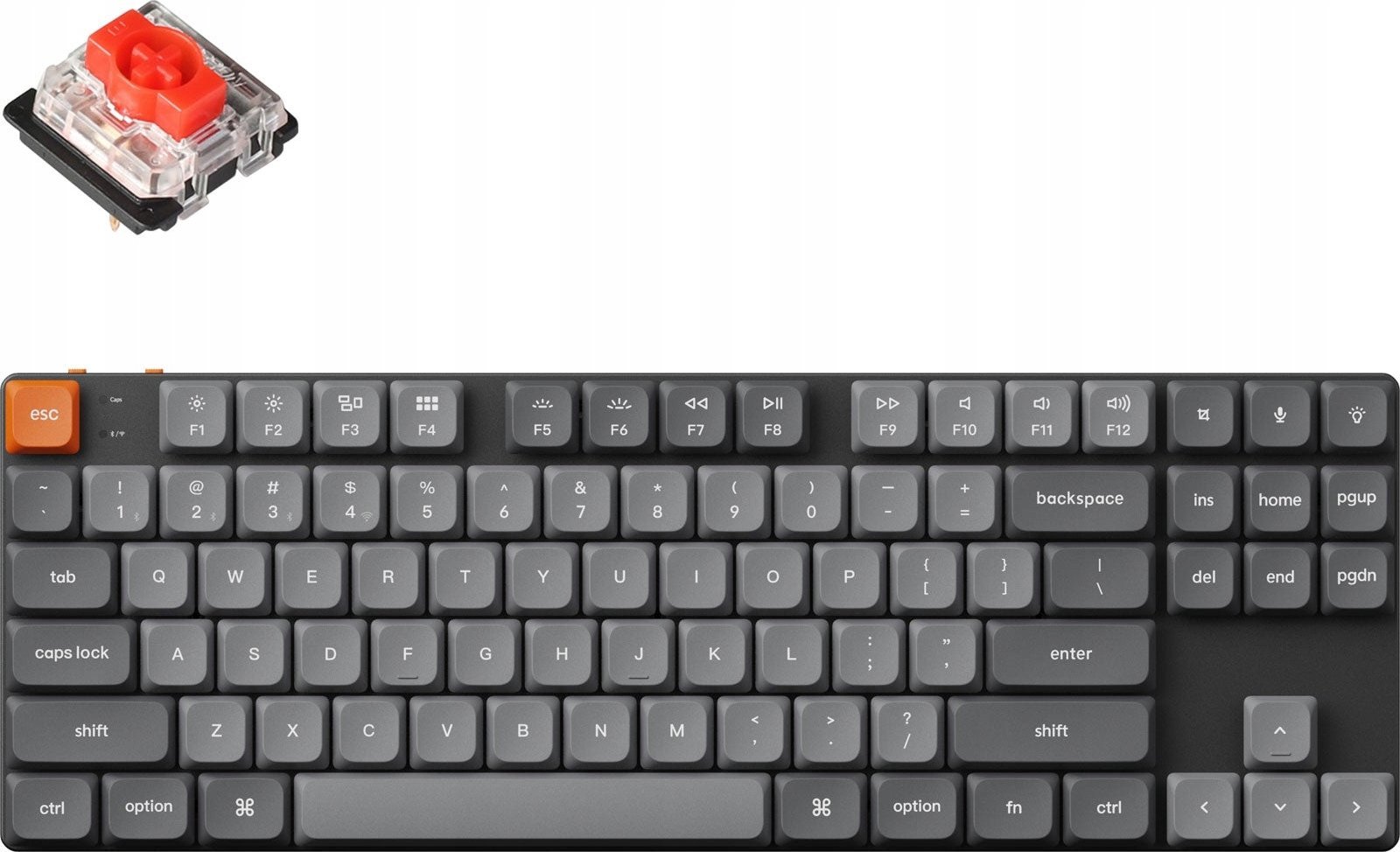Tastierë mekanike wireless Keychron K1 Max K1M H1, low profile, LED, e zezë