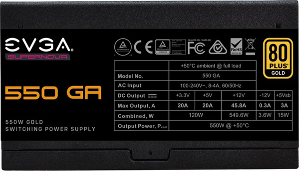 Burim energjie EVGA SuperNova GA, 550W, i zi