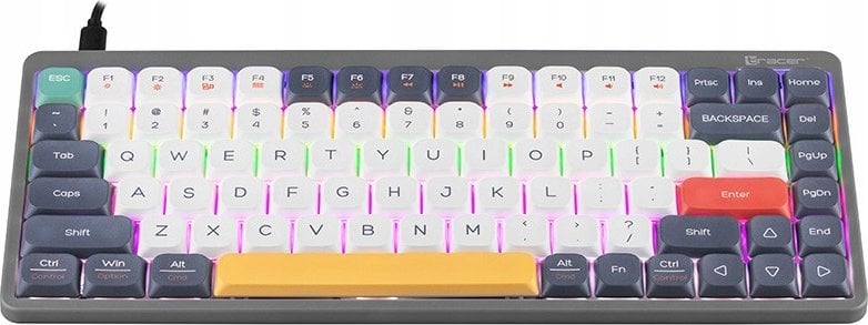 Tastierë TRACER FINA 84, mekanike Outemu Red, RGB, gri